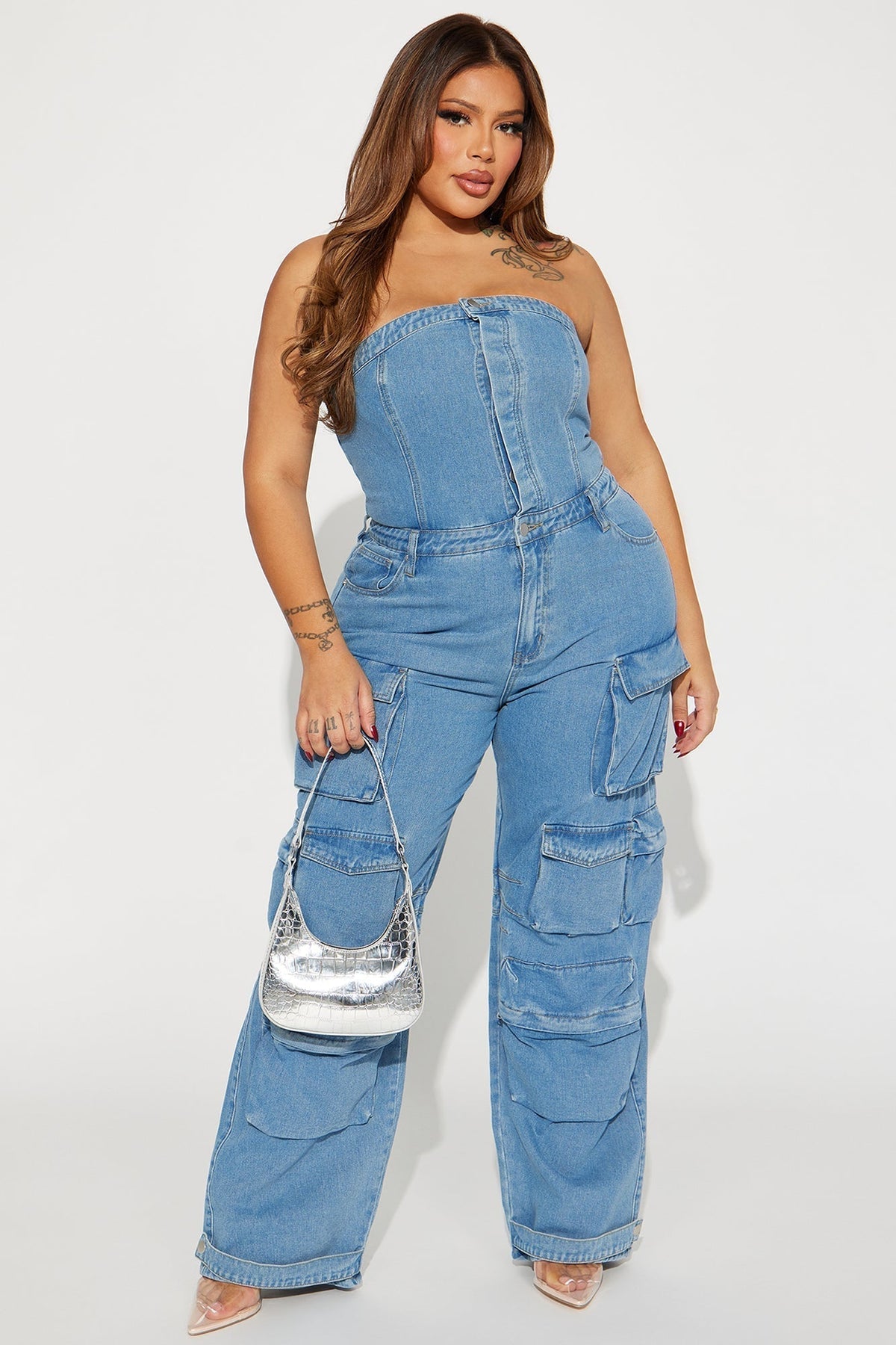 Dixie Denim Jumpsuit - Denim