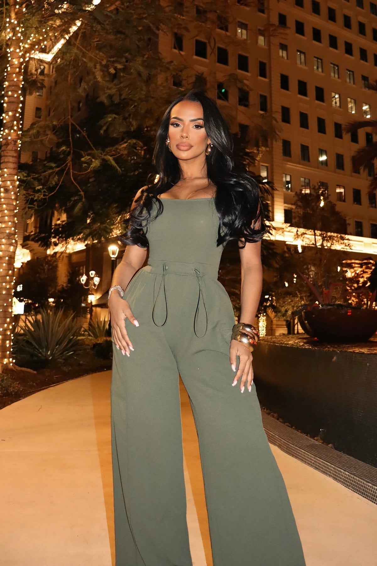 Willow Cargo Jumpsuit - Olive