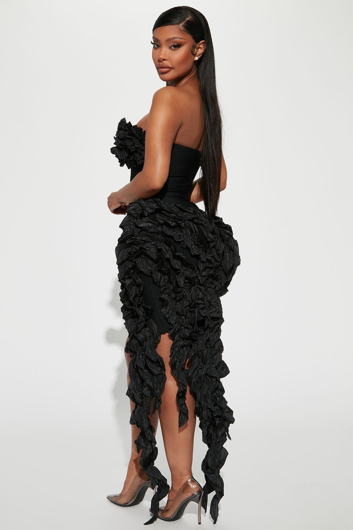 Leila Bandage Mini Dress - Black