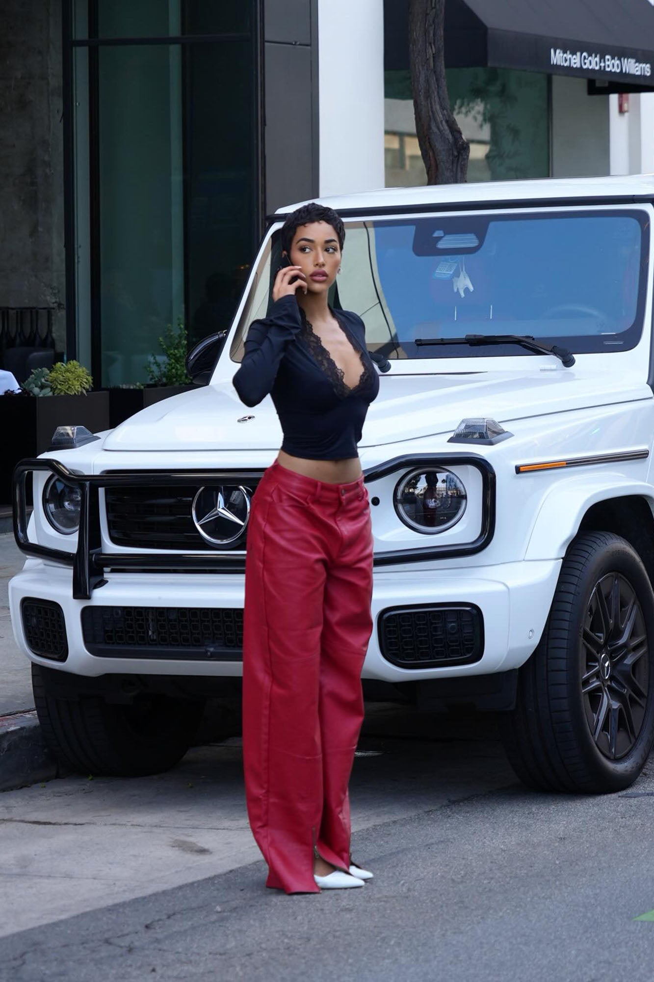 Hot N' Spicy Faux Leather Pant - Red