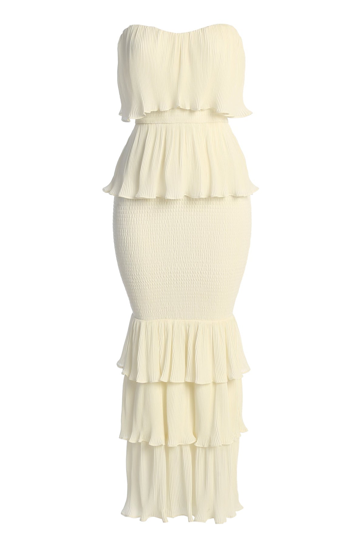 Ivory Casa Blanca Ruffle Dress