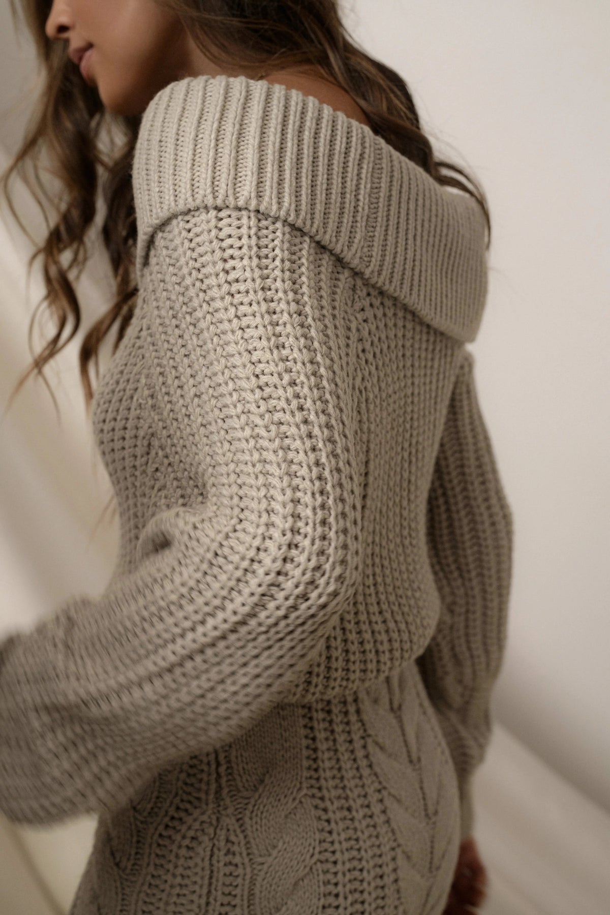 Stone Monette Cable Knit Dress