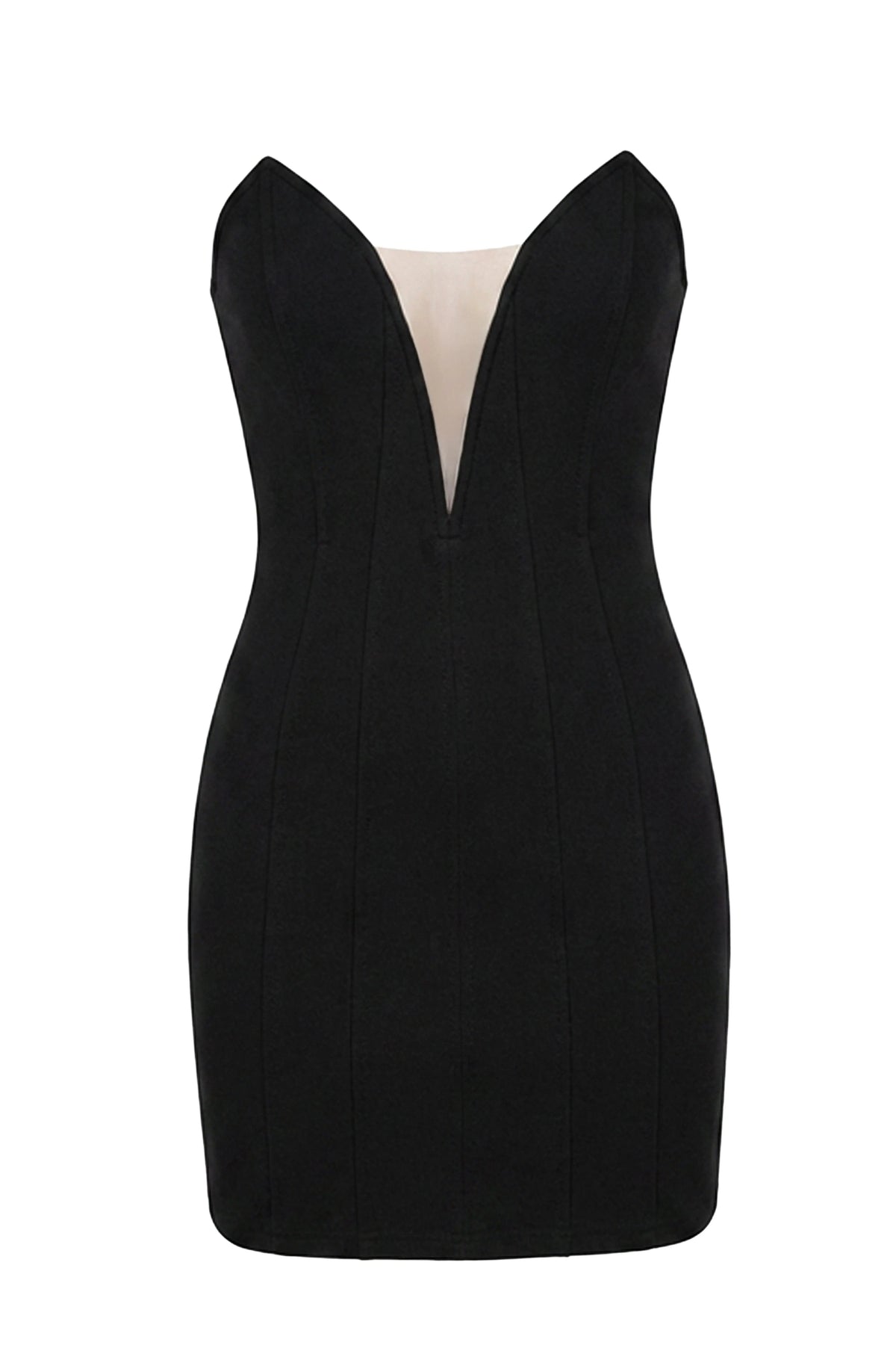 Black Gilded Radiance Mini Dress
