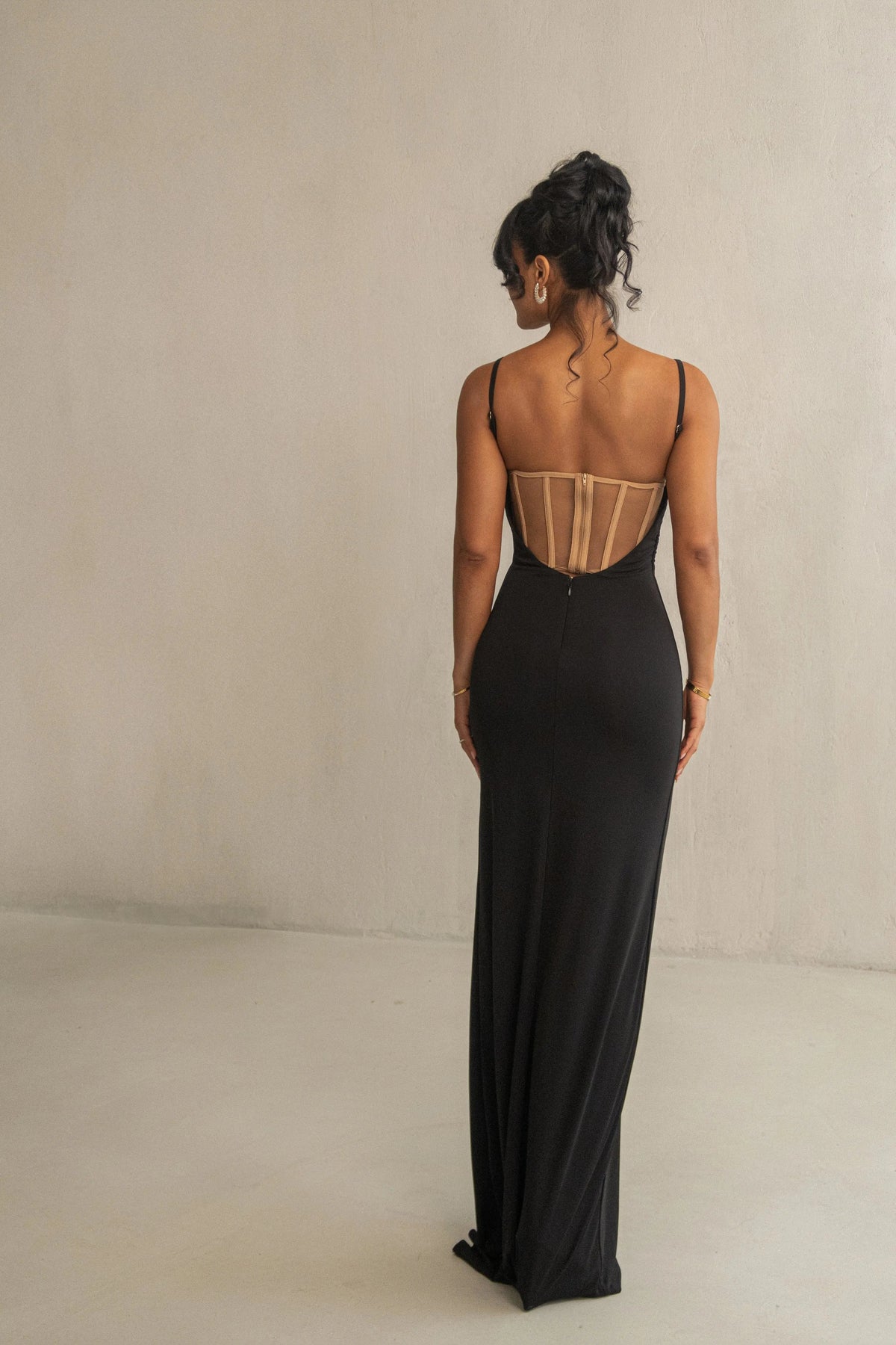 Black Until Forever Maxi Dress