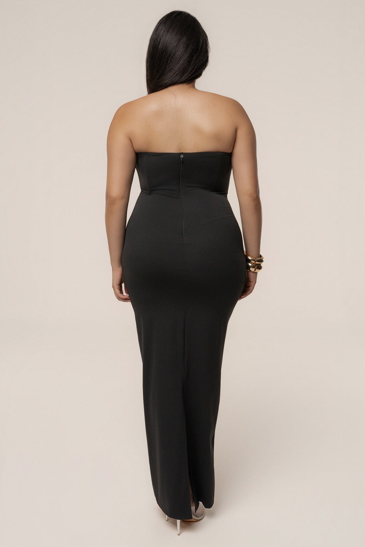 Black Midnight Illusion Maxi Gown
