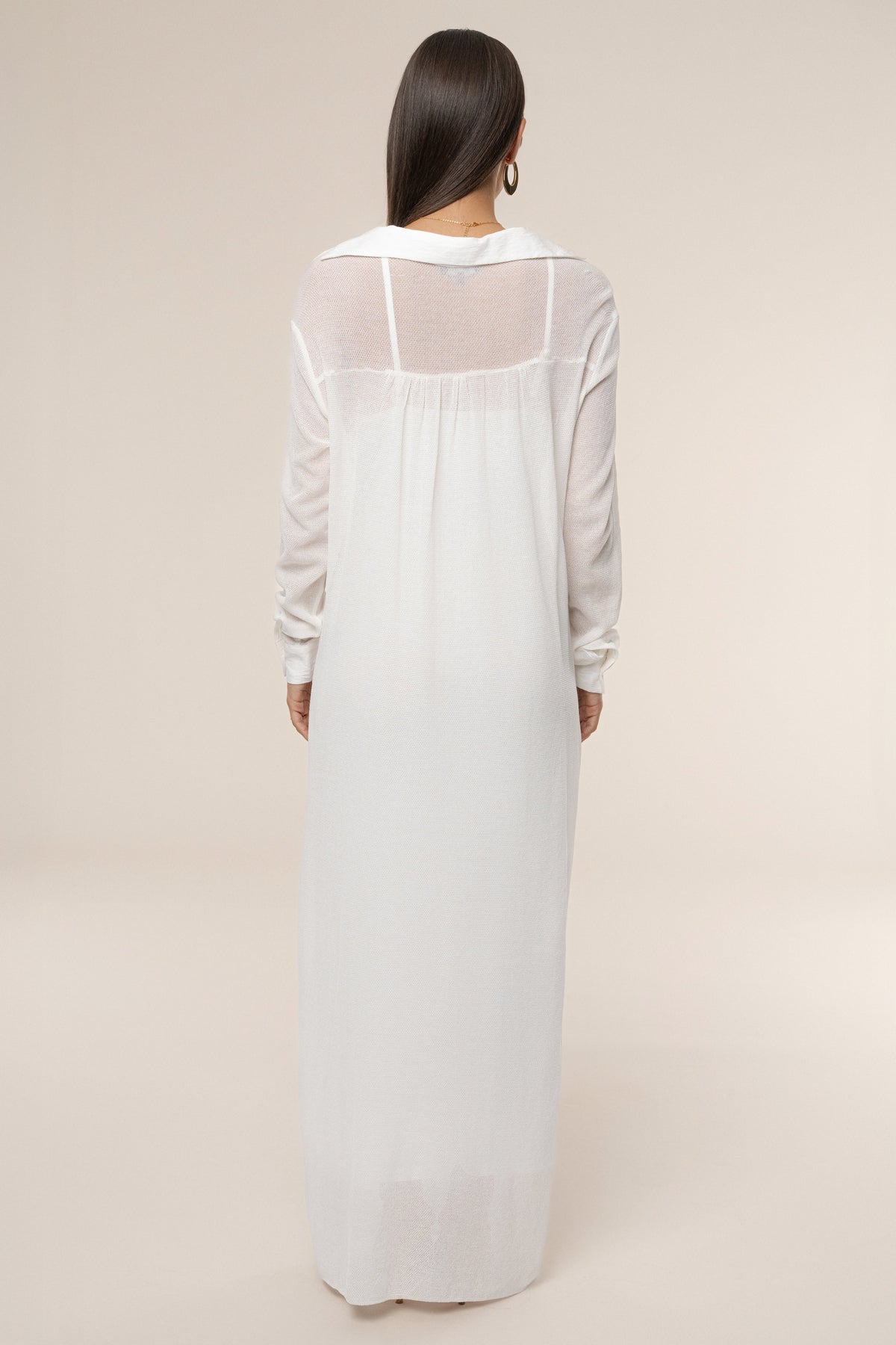 Ivory Savanna Cowl Maxi Dress