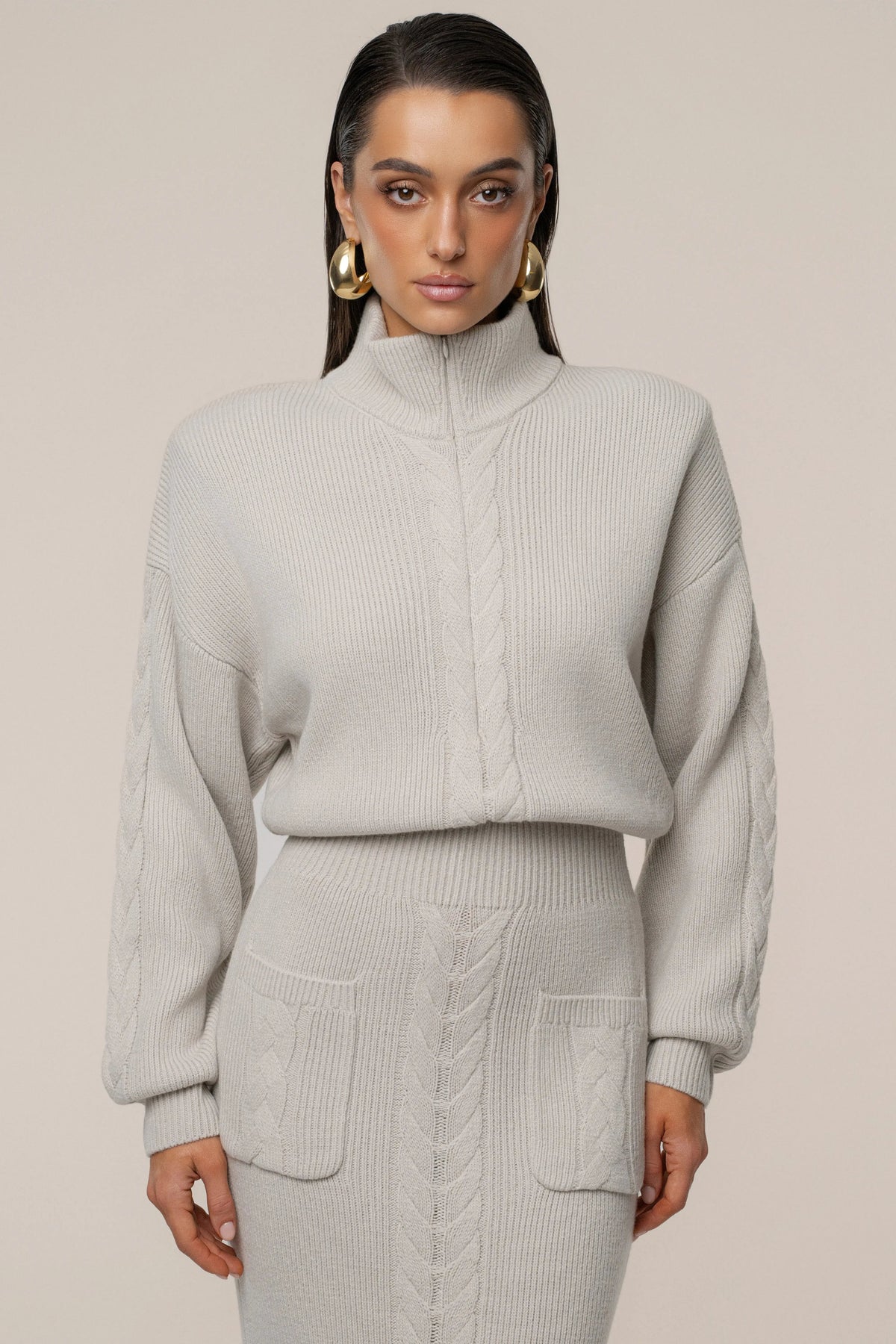 Stone Cozy Intentions Ribbed Dress