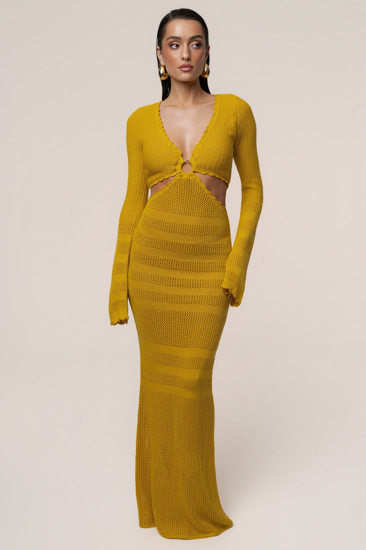 Yellow Blossom Haven Maxi Dress
