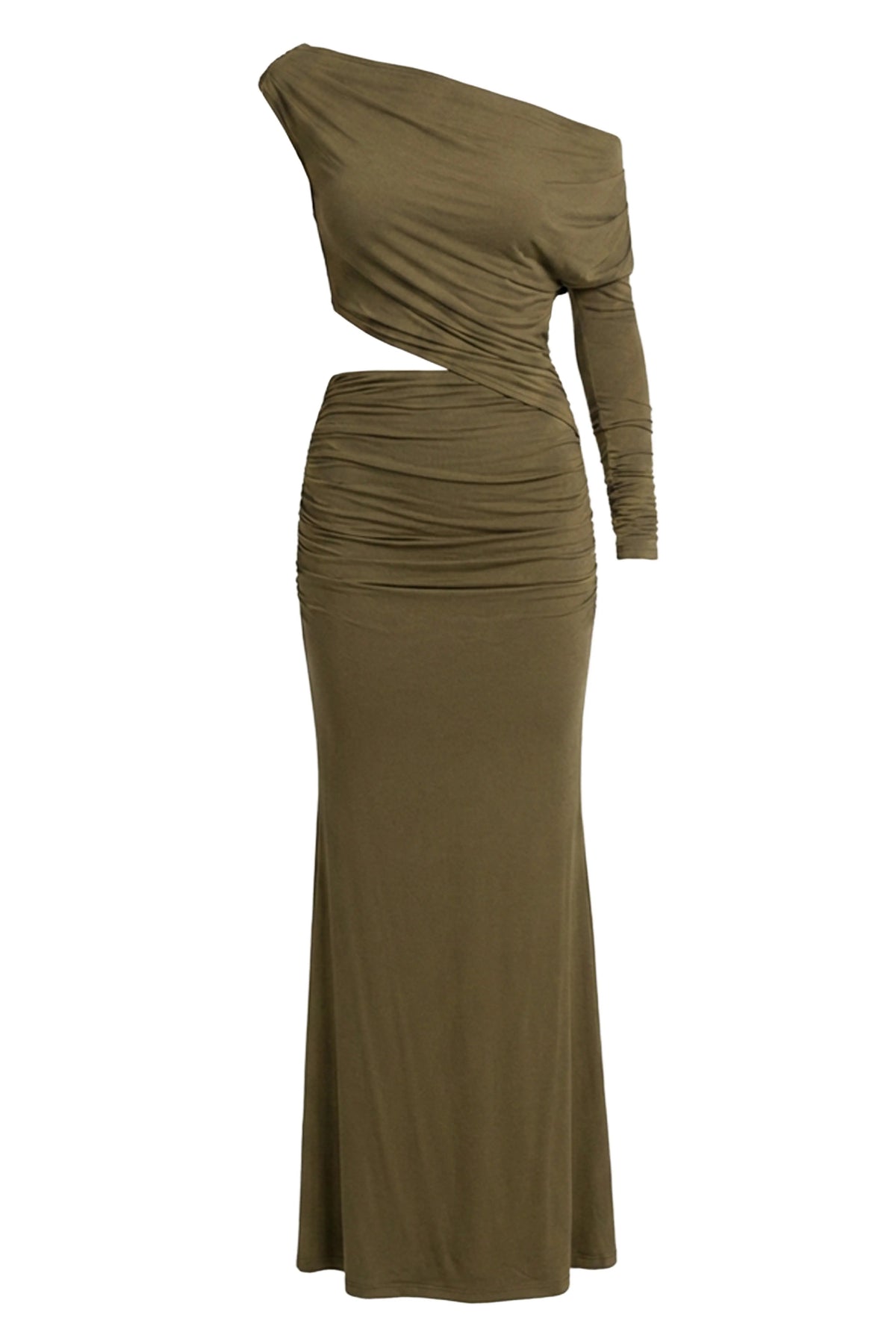 Olive Premiere Cutout Maxi Dress