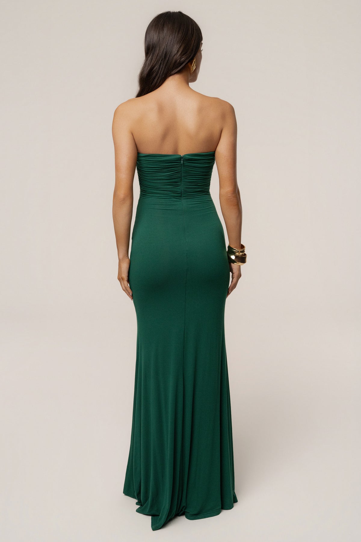 Green Athena Cutout Maxi Dress