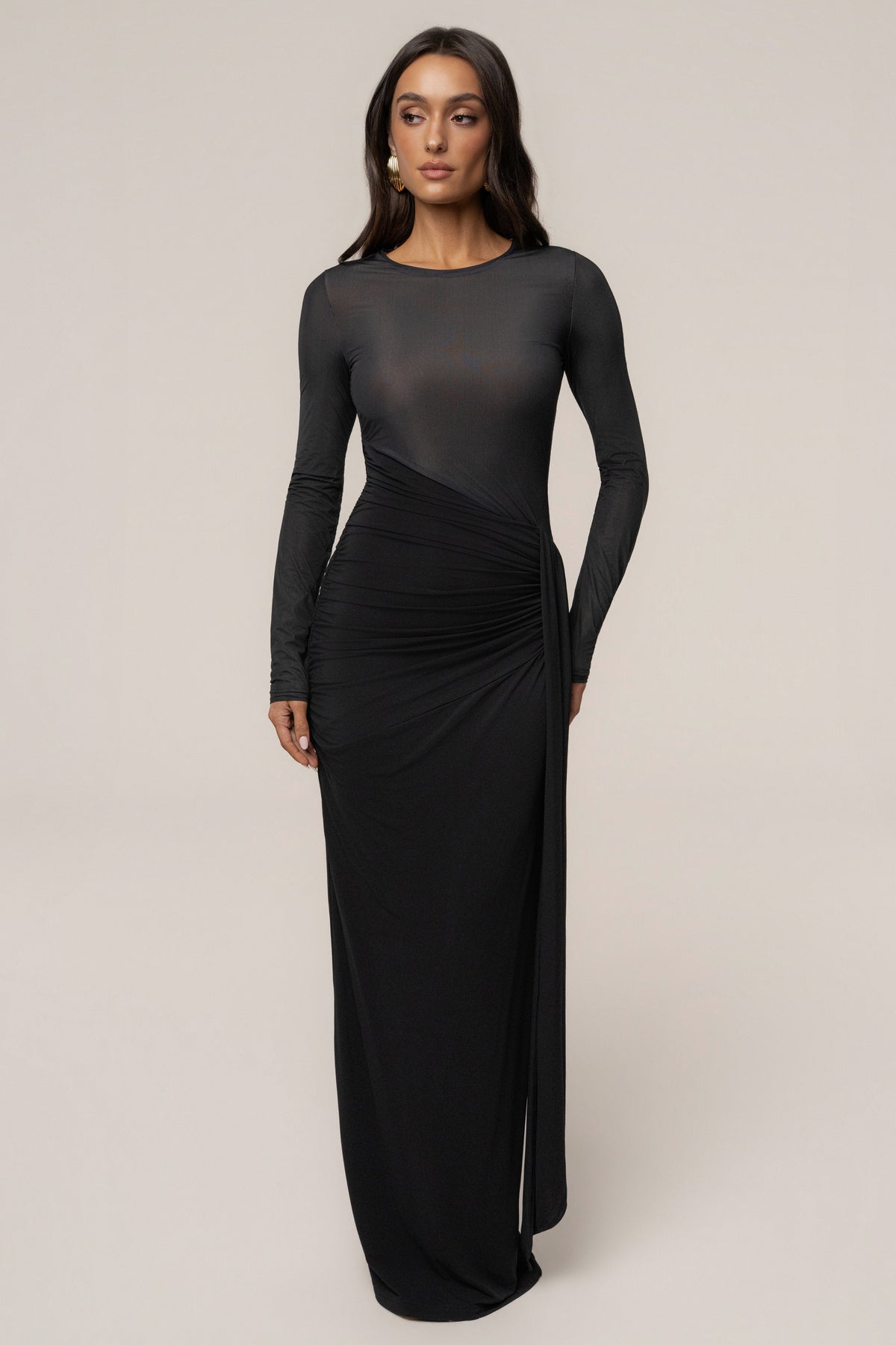 Black Halo Hour Maxi Dress