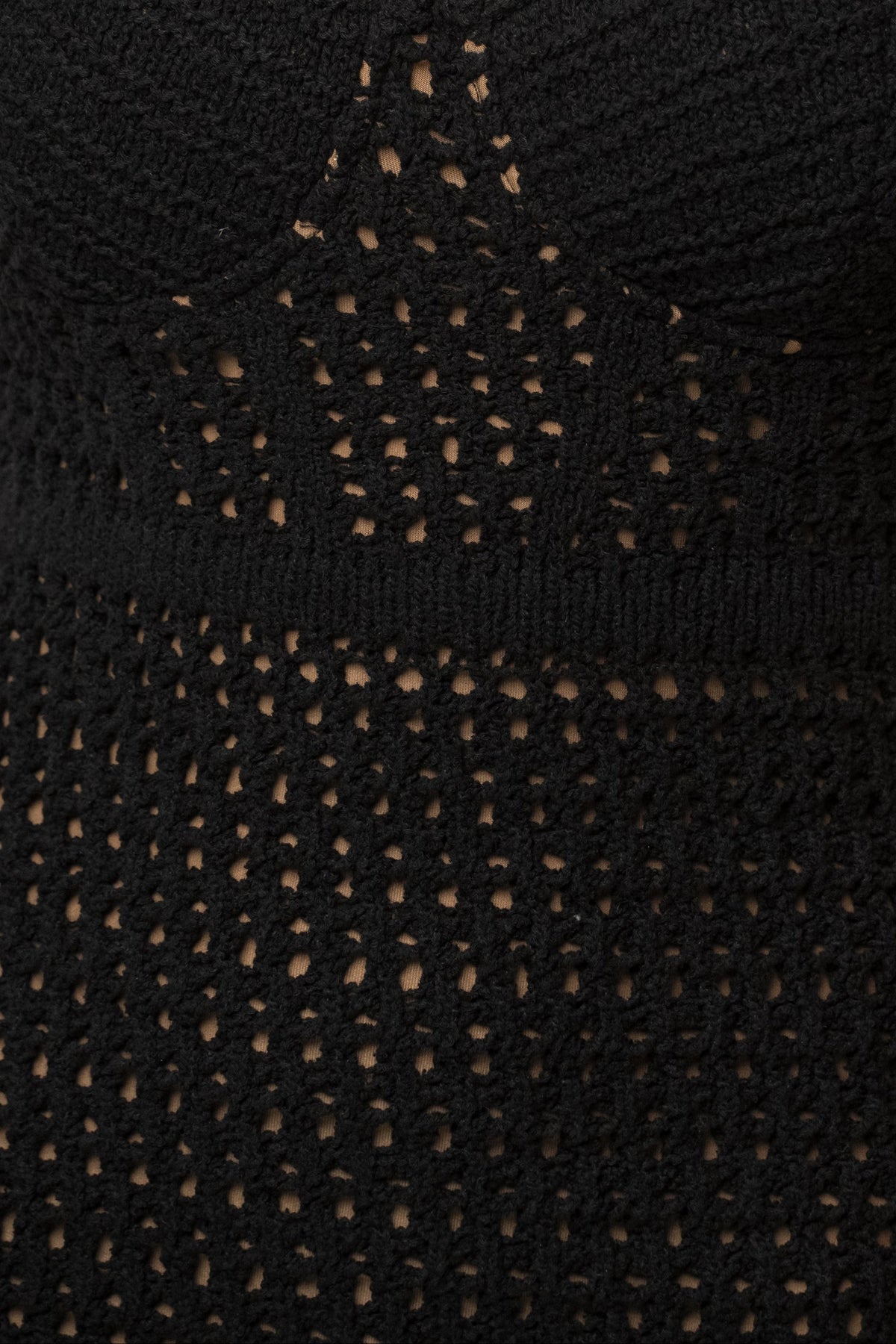 Black Deep Sea Crochet Maxi Dress