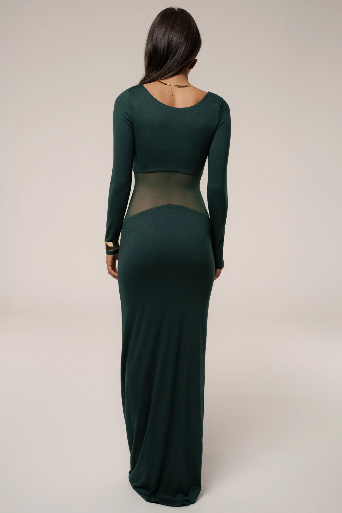 Emerald Glitz Hour Maxi Dress