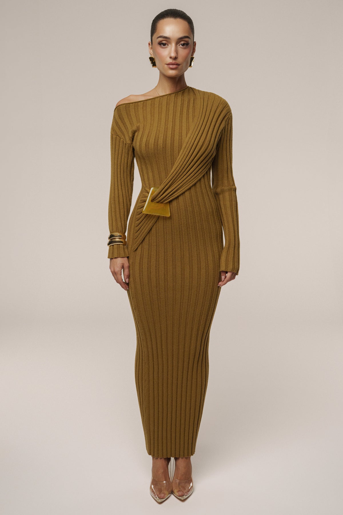 Olive Auttomn Maxi Dress