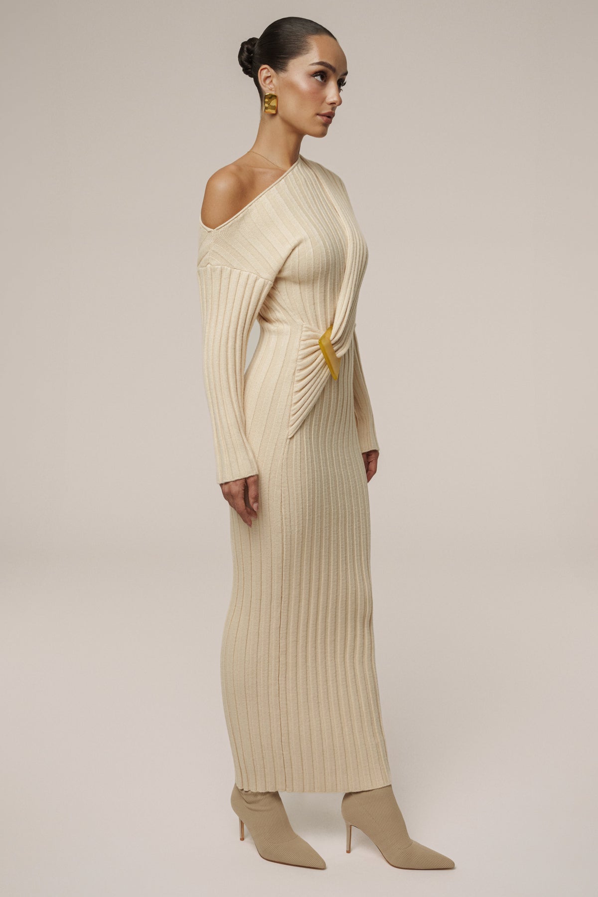 Ivory Auttomn Maxi Dress